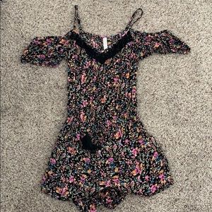 Colorful floral romper